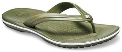 Crocs Crocband Flip Flip Flops σε Χακί Χρώμα