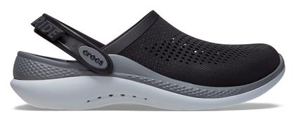 Crocs Literide 360 Ανατομικά Σαμπό Μαύρα