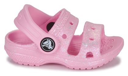 Crocs Παιδικά Ανατομικά Παπουτσάκια Θαλάσσης Glitter Ροζ από το Dpam