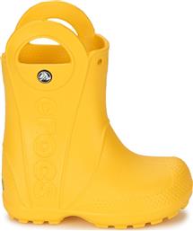 Crocs Παιδικές Γαλότσες Handle It Κίτρινες από το Dpam