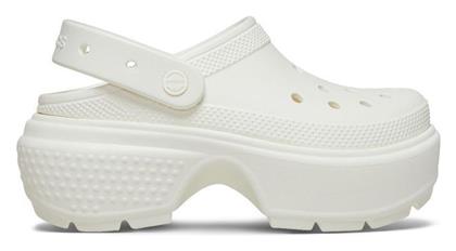 Crocs Stomp Clog Σαμπό Λευκά από το Modivo