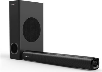 Crystal Audio CASB160S Soundbar 160W 2.1 με Τηλεχειριστήριο Μαύρο