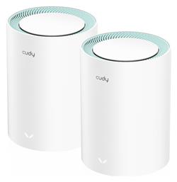 Cudy M1300 v1 WiFi Mesh Network Access Point Wi‑Fi 5 Dual Band (2.4 & 5GHz) σε Διπλό Kit από το e-shop