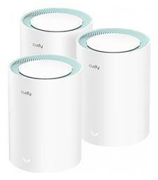 Cudy M1300 WiFi Mesh Network Access Point Wi‑Fi 5 Dual Band (2.4 & 5GHz) σε Τριπλό Kit
