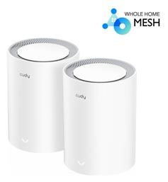 Cudy M1800 WiFi Mesh Network Access Point Wi‑Fi 6 Dual Band (2.4 & 5GHz) σε Διπλό Kit