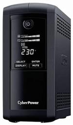 CyberPower VP1000ELCD UPS Line-Interactive 1000VA 550W με 4 Schuko Πρίζες