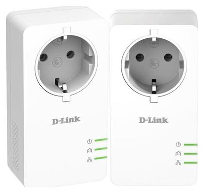D-Link DHP-P601AV Powerline Διπλού Kit για Ενσύρματη Σύνδεση με Passthrough Πρίζα και Θύρα Gigabit Ethernet από το Public