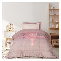 Das Home Παιδικό Κουβερτοπάπλωμα Μονό με Γέμιση Hollowfiber Nude, Pink 160x220εκ. από το Katoikein