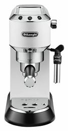 De'Longhi Dedica Pump 0132106141 Αυτόματη Μηχανή Espresso 1300W Πίεσης 15bar Λευκή