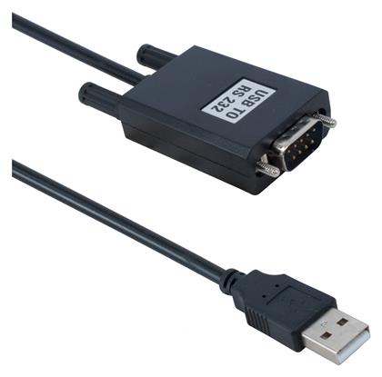 De Tech Καλώδιο USB 2.0 σε RS232 9-pin male 1m