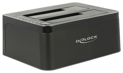 DeLock 62661 Docking Station για 2 Σκληρούς Δίσκους SATA 3.5'' / 2.5'' με σύνδεση USB 3.0 (62661)