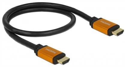 DeLock HDMI 2.1 Cable HDMI male - HDMI male 0.5m Μαύρο από το Public