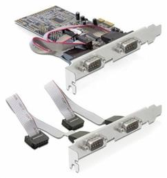 DeLock Κάρτα PCIe σε 4 θύρες RS232 DB9 Serial