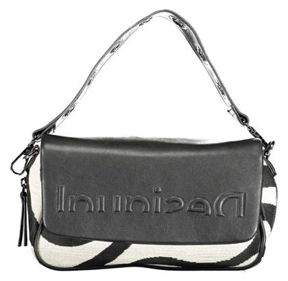 Desigual Γυναικεία Flap Bag 'Ωμου Μαύρη από το Spartoo