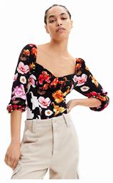 Desigual Veneze Γυναικείο Κορμάκι Black Floral