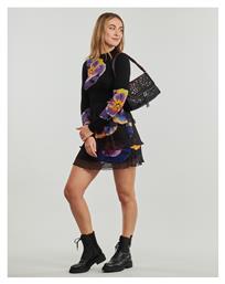 Desigual Vest Mini Φόρεμα με Βολάν Μαύρο