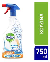 Dettol Καθαριστικό Φούρνων Power & Pure Kitchen Spray 750ml