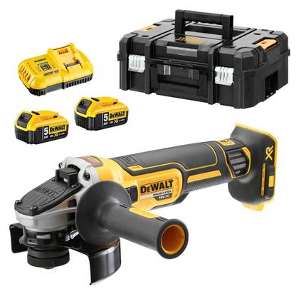 Dewalt Τροχός 125mm Μπαταρίας Brushless 2x5Ah