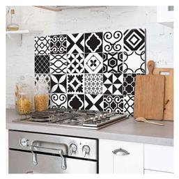 Διακοσμητικό Αυτοκόλλητο Τοίχου Azulejos Black White 72x48εκ. Ango