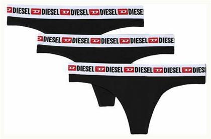 Diesel UFST Stars Γυναικεία String 3Pack Μαύρα από το New Cult