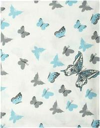 Dimcol Butterfly Παιδική Μαξιλαροθήκη από 100% Βαμβάκι 50x70εκ. 56 Sky Blue από το Aithrio