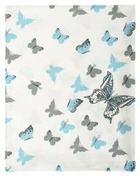 Dimcol Πάνα Αγκαλιάς Butterfly Sky Blue 80x80cm