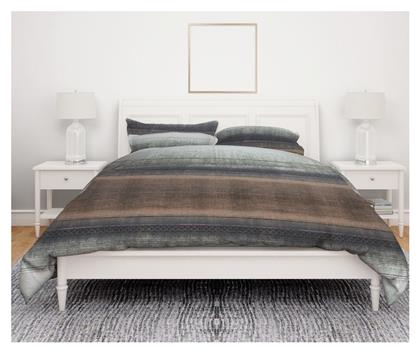 Dimcol Σεντόνι Υπέρδιπλο Φανελένιο 220x240εκ. Flannel Horizontal Stripes 01