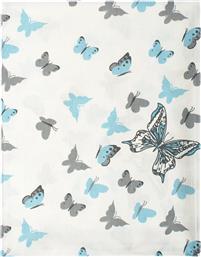 Dimcol Σετ Σεντόνια Butterfly 160x240cm 56 Sky Blue 3 τμχ