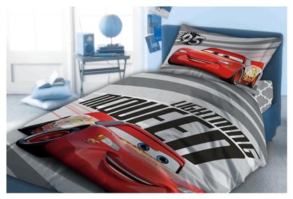 Dimcol Σετ Σεντόνια Μονά Βαμβακερά Cars Mcqueen 873 Κόκκινο 160x240cm 3τμχ από το Aithrio