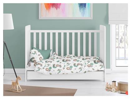 Dimcol Βρεφική Παπλωματοθήκη Bebe Green 120x160εκ. από το 24home