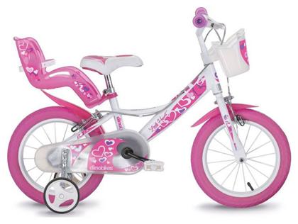 Dino Bikes Little Heart 16'' Παιδικό Ποδήλατo BMX Ροζ από το Moustakas Toys