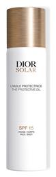 Dior The Protective Oil Αντηλιακό Λάδι Προσώπου και Σώματος SPF15 σε Spray 125ml