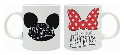 Disney Love - Mickey and Minnie Κούπα Κεραμική Λευκή 320ml