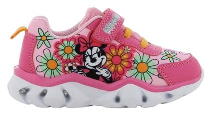 Disney Παιδικά Sneakers Ανατομικά με Σκρατς & Φωτάκια Φούξια από το Pitsiriki