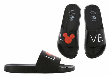 Disney Παιδικές Σαγιονάρες Slides Mickey Μαύρες από το SerafinoShoes