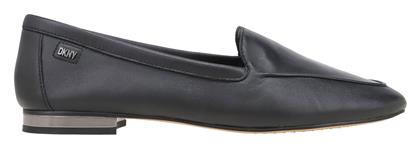 DKNY Δερμάτινα Γυναικεία Loafers σε Μαύρο Χρώμα από το Z-mall