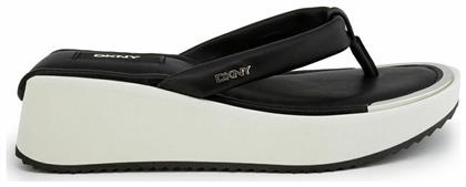 DKNY Maeryn K1150335 Σαγιονάρες με Πλατφόρμα σε Μαύρο Χρώμα