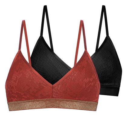 Dorina Vera Coral/Black Γυναικείο Bralette Σουτιέν