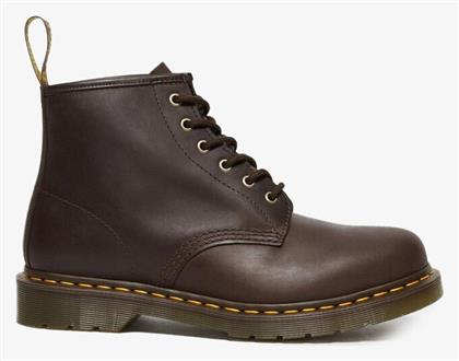 Dr. Martens 101 Crazy Horse Δερμάτινα Καφέ Ανδρικά Μποτάκια από το Z-mall