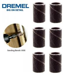 Dremel 438 Σετ Tαινίες Λείανσης Πολυεργαλείου K120 6.4x6.4mm 6τμχ από το Plus4u