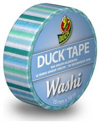 Duck Αυτοκόλλητη Washi Ταινία Διακόσμησης Blue Stripes 15mm x 10m Blue Stripes