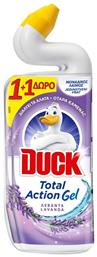 Duck Total Action Gel Καθαρισμού Λεκάνης με Άρωμα Λεβάντα 2x750ml από το ΑΒ Βασιλόπουλος