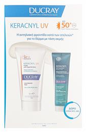 Ducray Promo Keracnyl Uv Anti-blemish Face Fluid Spf50+, 50ml & Δώρο Foaming Gel Face - Body 100ml