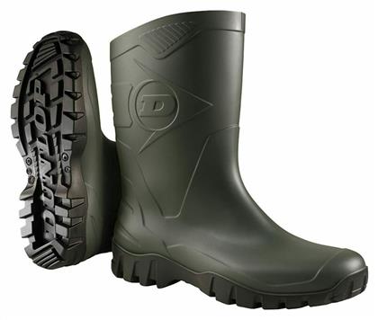 Dunlop Dee Αντιολισθητικές Unisex Γαλότσες Εργασίας Κνήμης σε Πράσινο Χρώμα