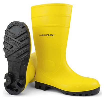 Dunlop Protomastor Αντιολισθητικές Unisex Γαλότσες Εργασίας Γονάτου σε Κίτρινο Χρώμα