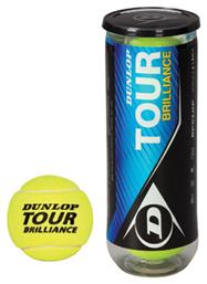 Dunlop Tour Brilliance Μπαλάκια Τένις για Προπόνηση 3τμχ