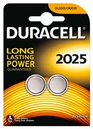 Duracell Long Lasting Power Μπαταρίες Λιθίου Ρολογιών CR2025 3V 2τμχ από το Saveltrade