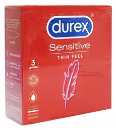 Durex Προφυλακτικά Sensitive Λεπτά 3τμχ