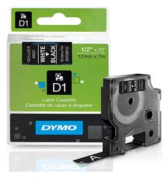 Dymo Ταινία Ετικετογράφου 7m x 12mm σε Μαύρο Χρώμα από το e-shop