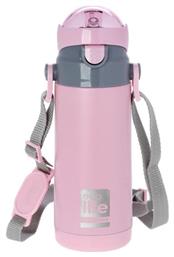 Ecolife Ανοξείδωτο Παγούρι Θερμός με Καλαμάκι Pink 400ml από το Plus4u